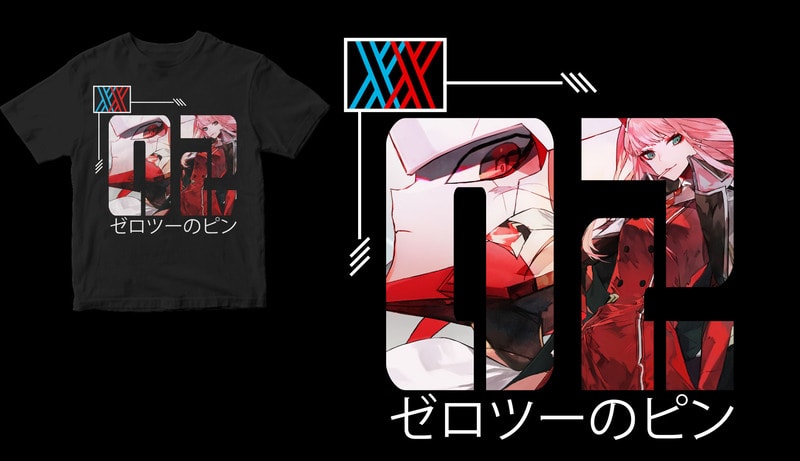 zero two anime shirt