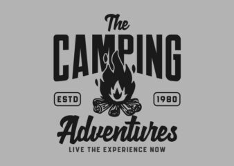 THE CAMPING t shirt designs for sale