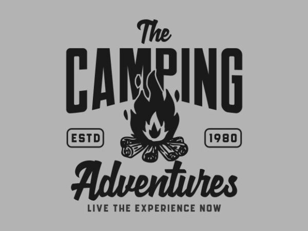 The camping t shirt designs for sale