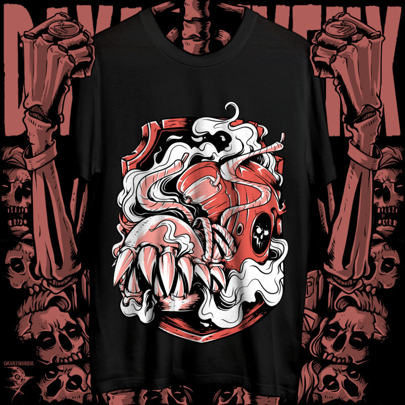monster shirt design