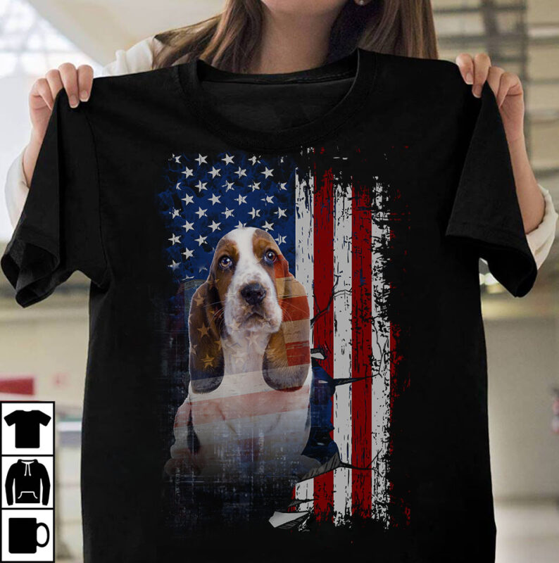 1 DESIGN 30 VERSIONS – Dog Breeds With Us Flag