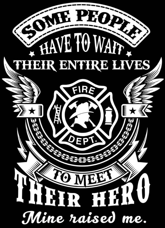 3 bundle firefighter tshirt design psd file editable text