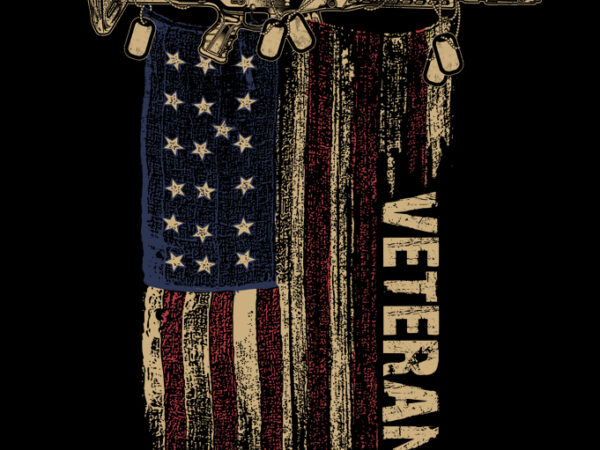 Veteran t shirt vector art