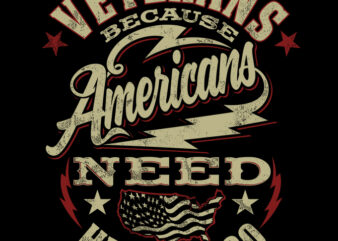 VETERANS BECAUSE AMERICANS NEED HEROES TOO