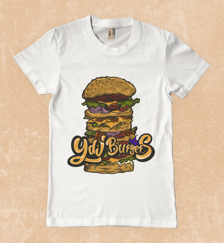Burgers t-shirt design