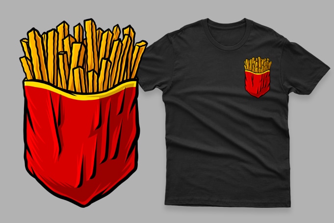 pocket french fries funny - Buy designs