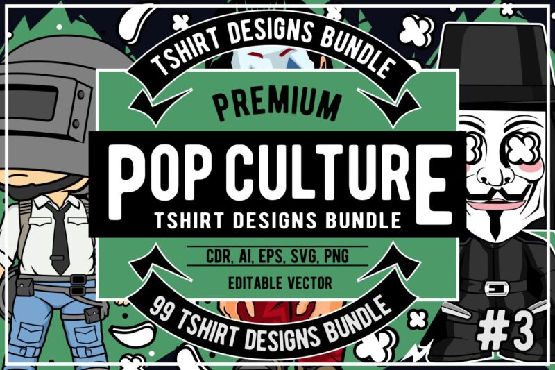 t-shirt vector 99 Cartoon Pop Culture #3