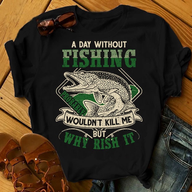 t-shirt vector Fishing Bundle Part 1 - 50 Designs - 90% OFF