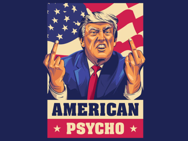 American psycho t shirt vector