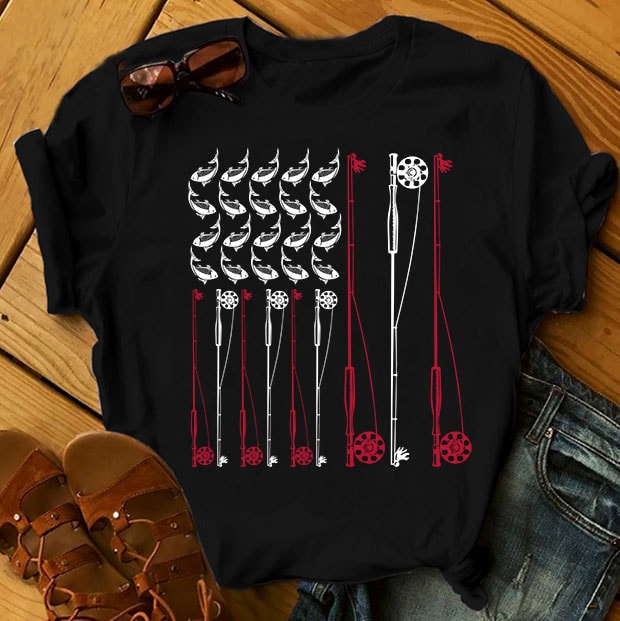 t-shirt vector Fishing Bundle Part 1 - 50 Designs - 90% OFF