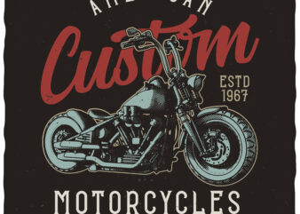 American Custom. Editable t-shirt design.