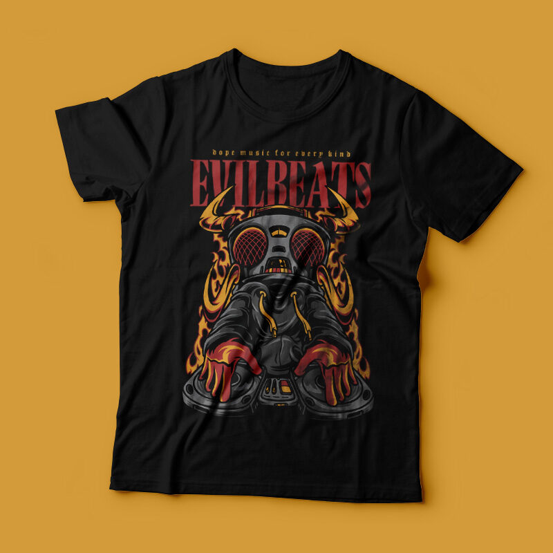 Evil Beats T-Shirt Design