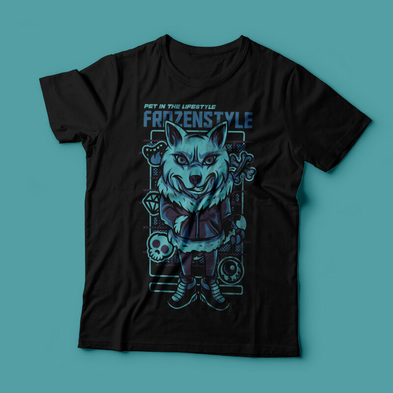 Frozen Style T-Shirt Design