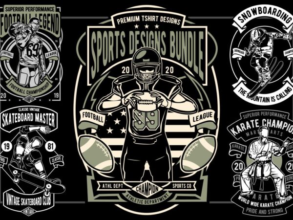 29 sports tshirt designs bundle
