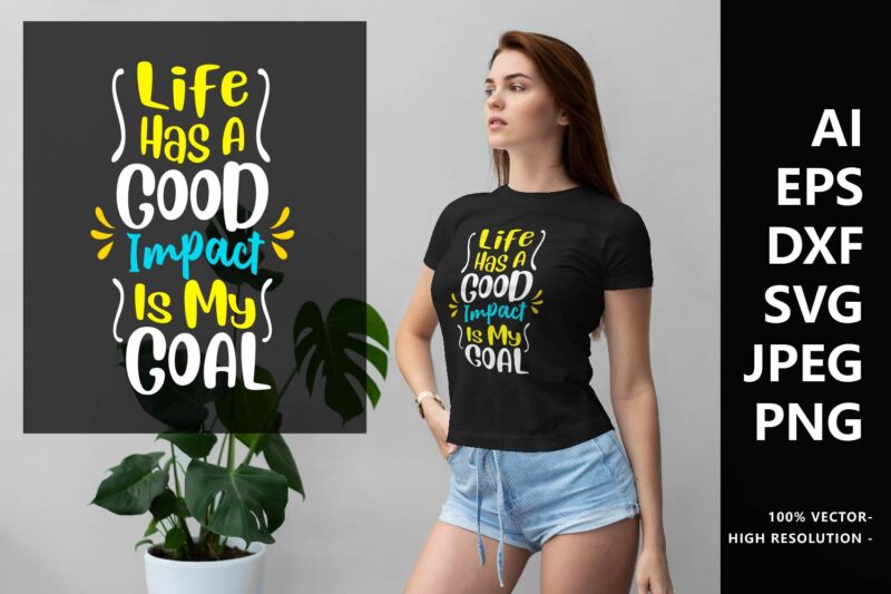 Inspiring Quotes Typography Lettering T-shirt Design