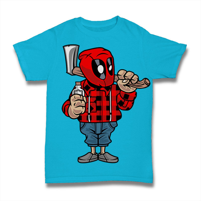 39 Pop Culture Cartoon Tshirt Design Bundle #2