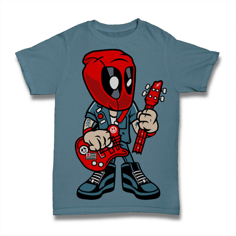 39 Pop Culture Cartoon Tshirt Design Bundle #2