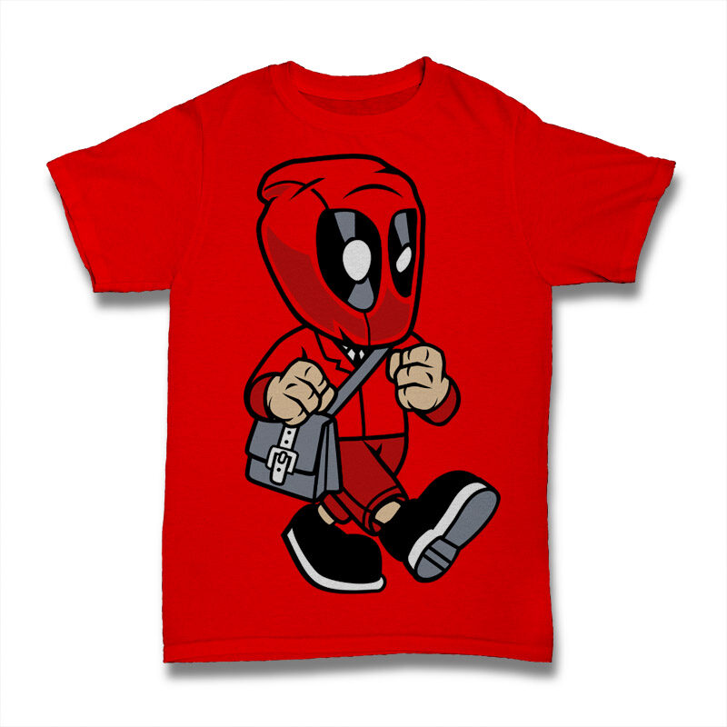 39 Pop Culture Cartoon Tshirt Design Bundle #2