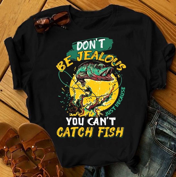 t-shirt vector Fishing Bundle Part 1 - 50 Designs - 90% OFF
