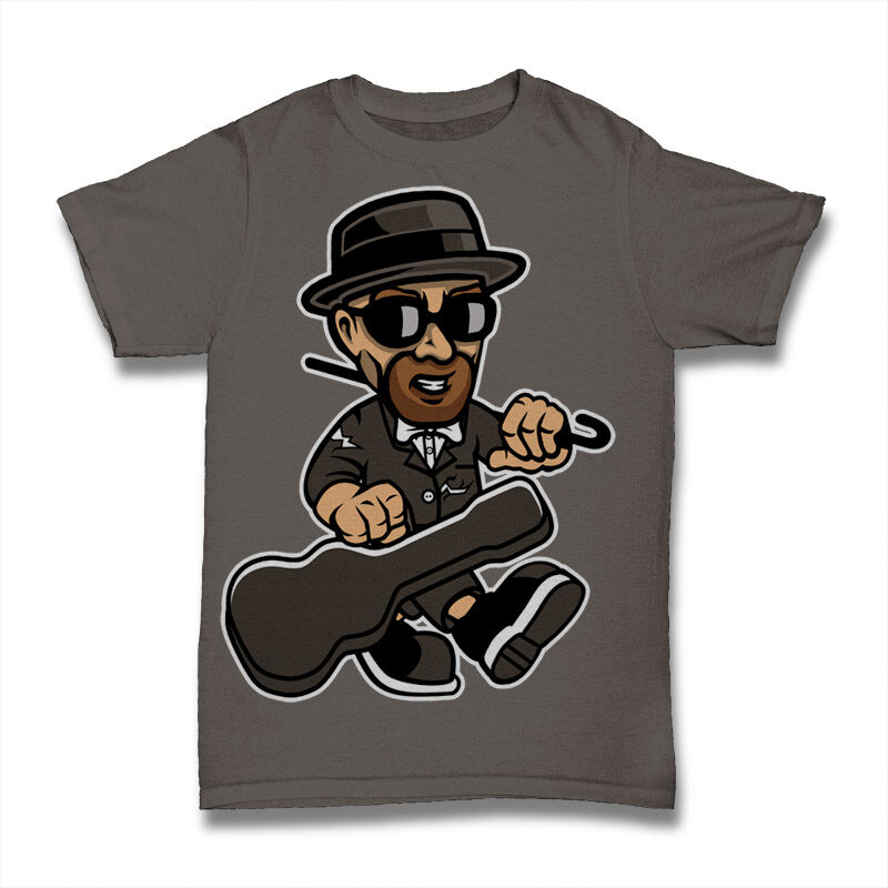 39 Pop Culture Cartoon Tshirt Design Bundle #2