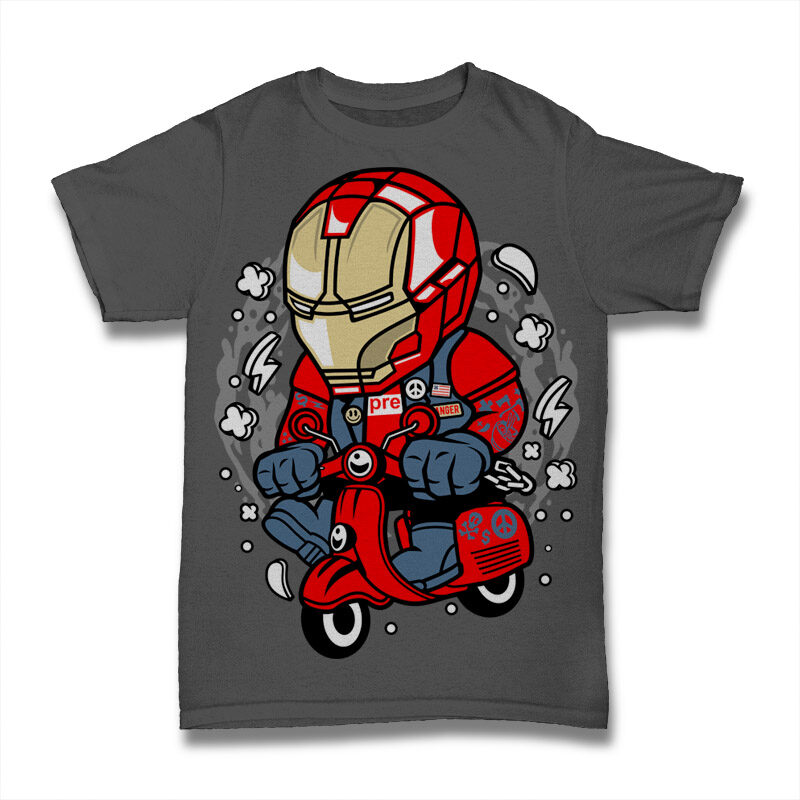 39 Pop Culture Cartoon Tshirt Design Bundle #2