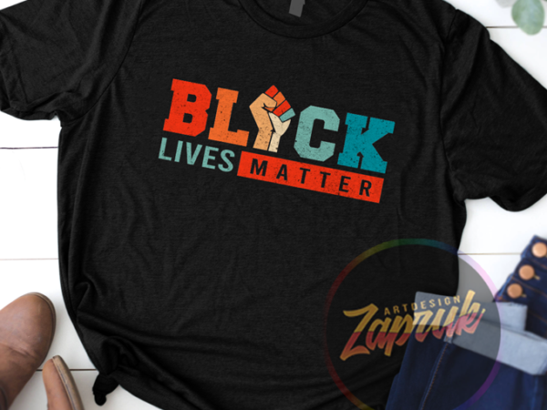 Black lives matter colorfull – svg png tshirt design for sale