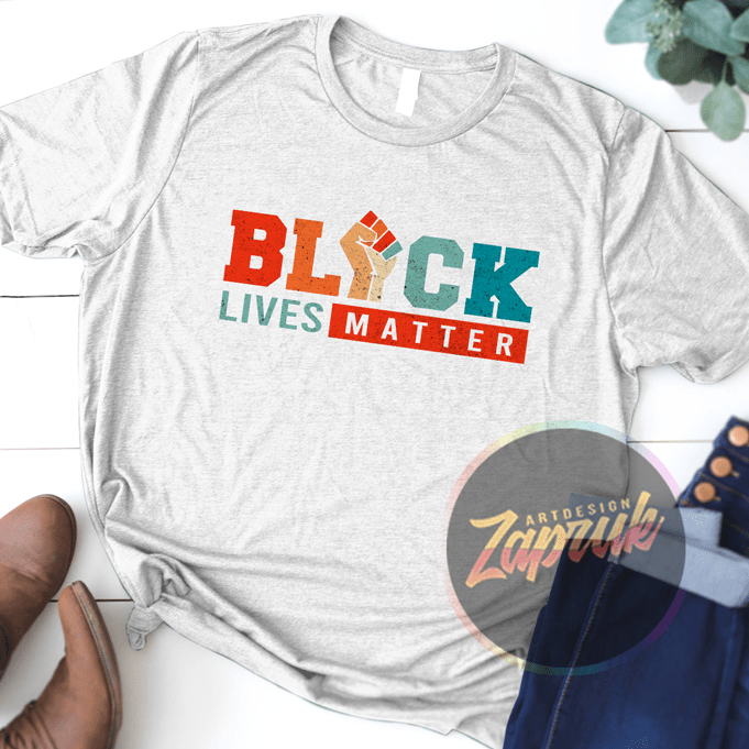 Black Lives matter Colorfull – SVG PNG Tshirt design for sale