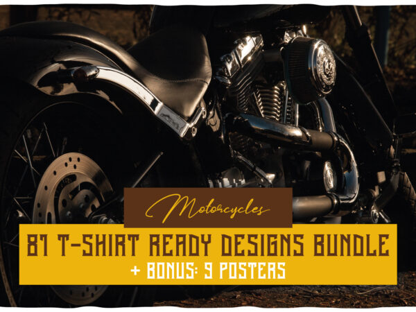 Motorcycles t-shirt designs bundle