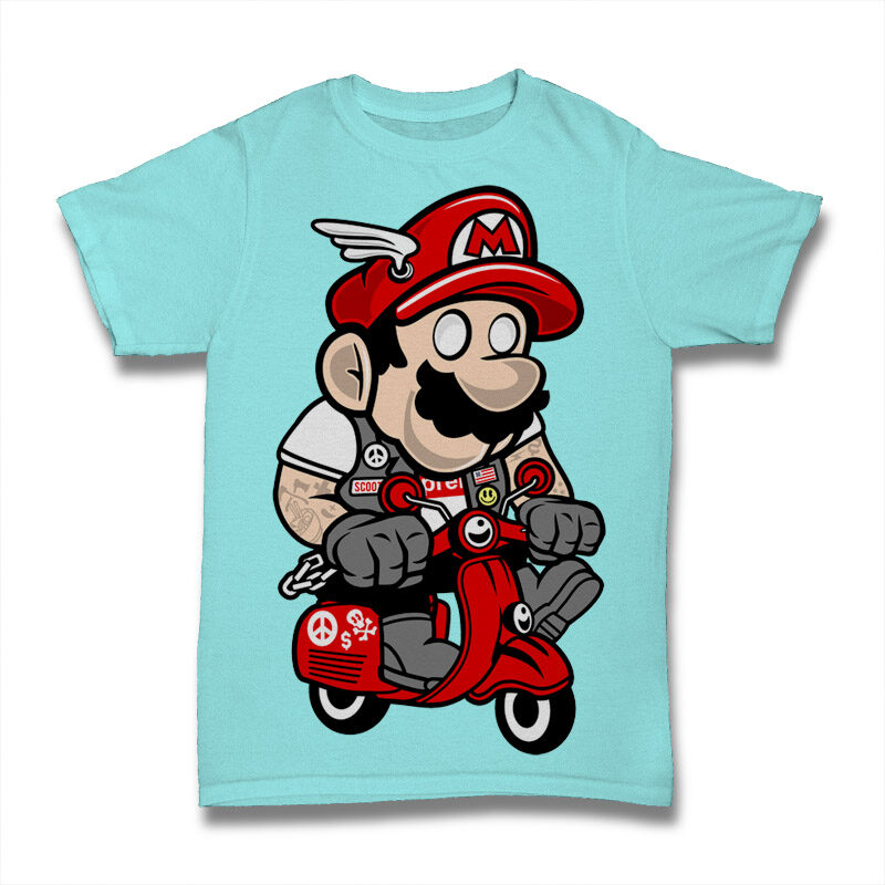 39 Pop Culture Cartoon Tshirt Design Bundle #2