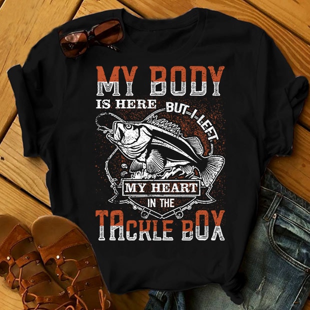 t-shirt vector Fishing Bundle Part 1 - 50 Designs - 90% OFF