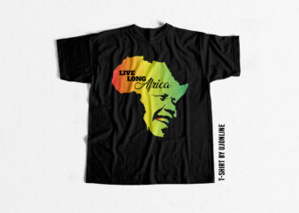 Nelson Mandela Live Long Africa buy t shirt design