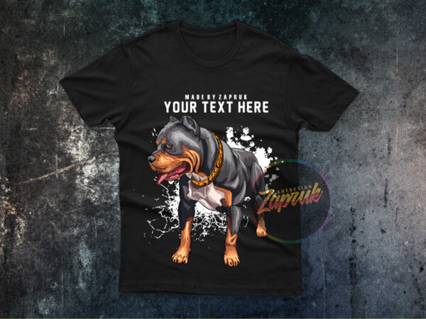 Funny Pitbull Dog T-shirt Sublimation Graphic by Craft Quest