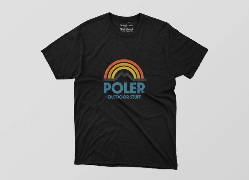 Poler Outdoor Stuff Tshirt Design