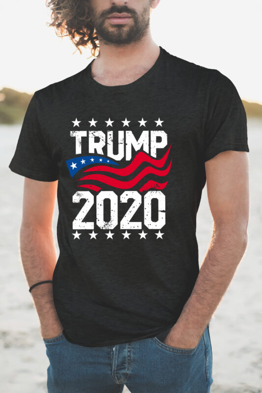 Trump 2020 T-Shirt Design Slogan for Campaign, EPS SVG PNG