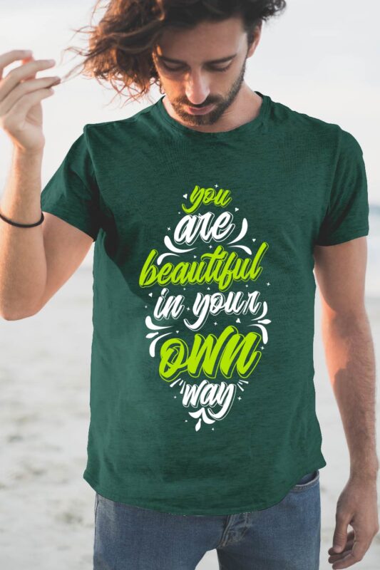 Slogan Quotes Typography Lettering T-shirt Design