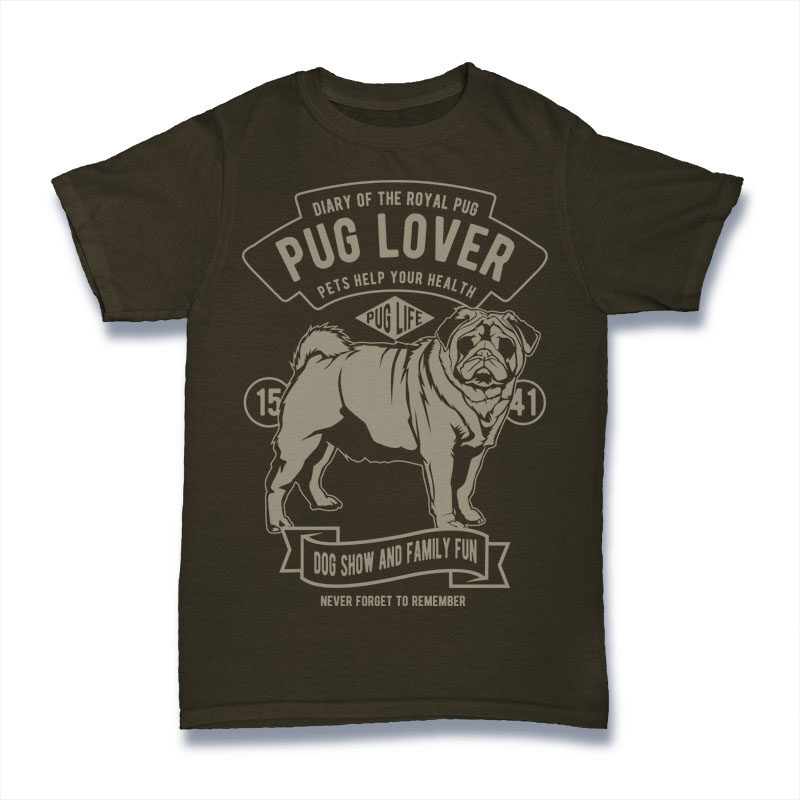 t-shirt vector 7 Dog Lover Tshirt Designs Bundle