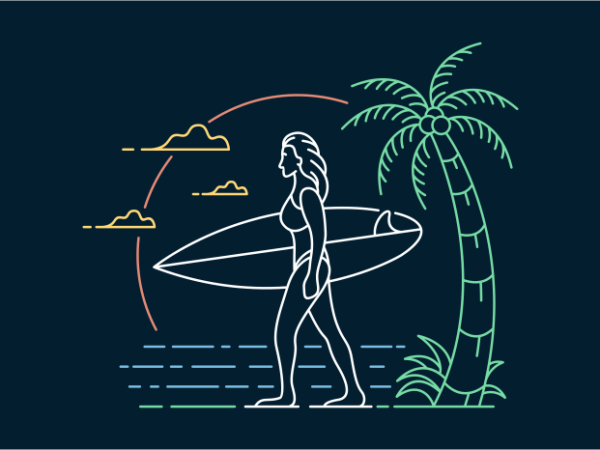 Sexy summer 1 t shirt template vector