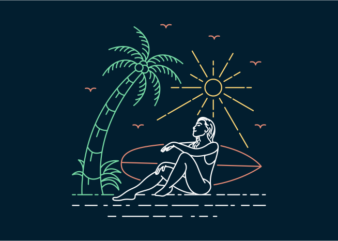 Sexy Summer 2 t shirt template vector