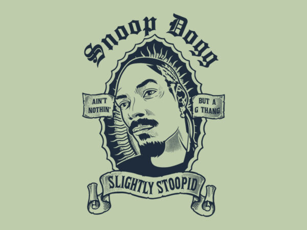 Snoop dogg t shirt template vector