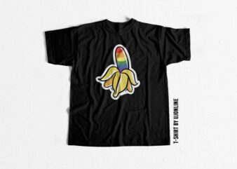 Banana LGBT cute t shirt design to buy – LGBT designs – LGBT trending T shirts