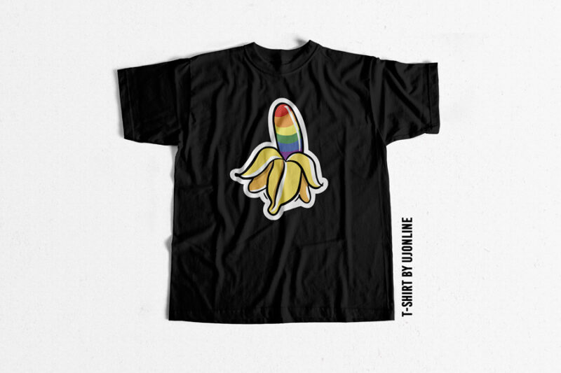 Banana LGBT cute t shirt design to buy – LGBT designs – LGBT trending T shirts