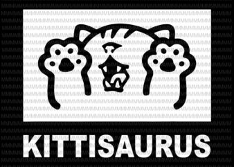 Kittisaurus Square Logo svg, Kittisaurus svg, Kittisaurus vector, Kittisaurus png, funny cat svg, cat svg, png, dxf, eps, ai files