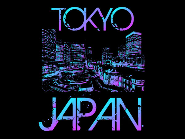 Tokyo art t shirt designs for sale