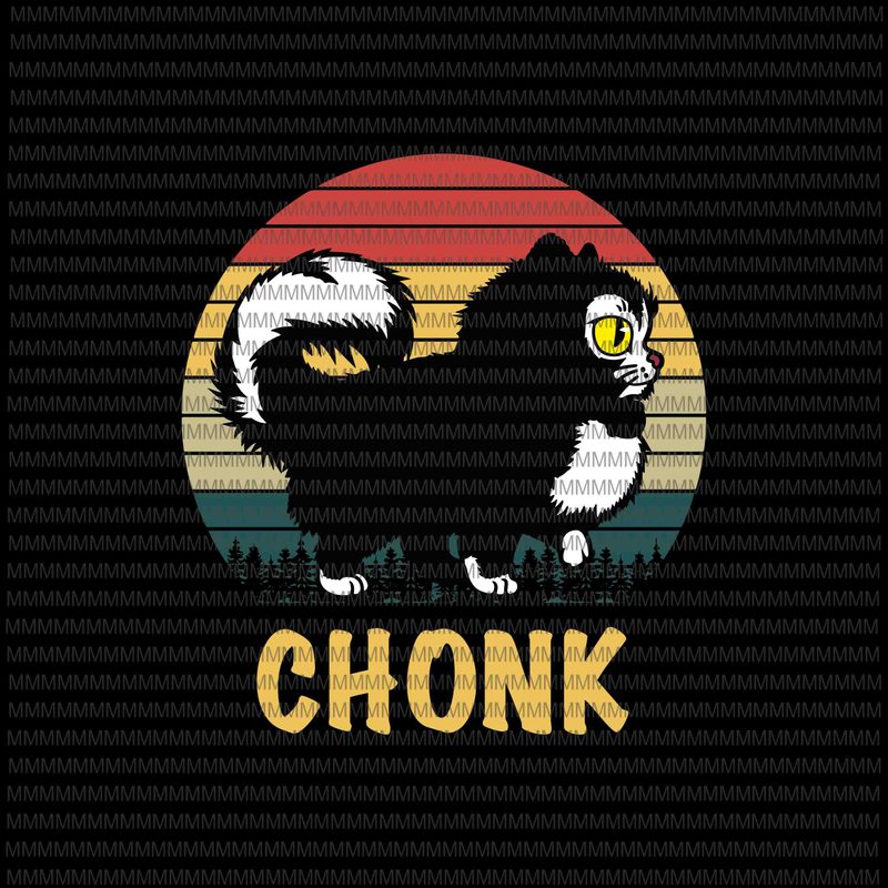 Download Fat Cat Chonk svg, cat Sunset, cat chonk svg, funny fat ...