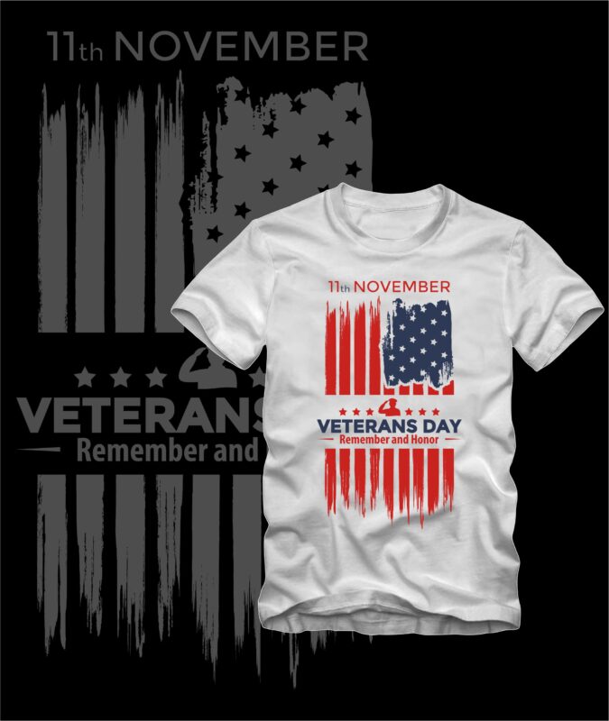 “Veterans Day” vector design t-shirt template buy t shirt design