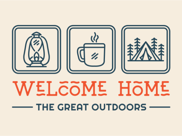 Welcome home t-shirt design for commercial use Welcome home t-shirt design for commercial use
