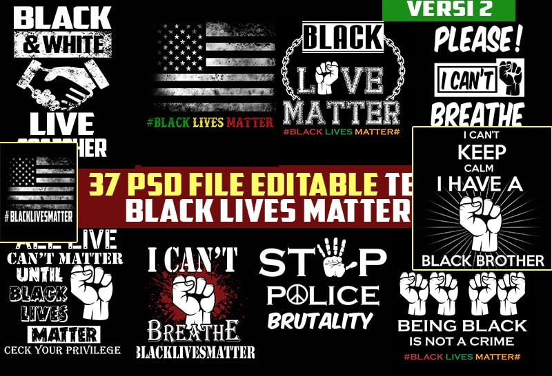 t-shirt vector 37 black live matter Say his name, I can't breathe and Hands up George Floyd REVISI RESOLUSION