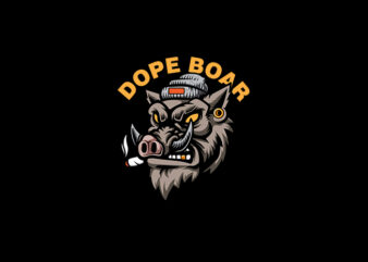 Dope Boar vector t-shirt design