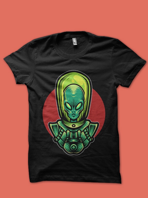 alien tshirt design for sale