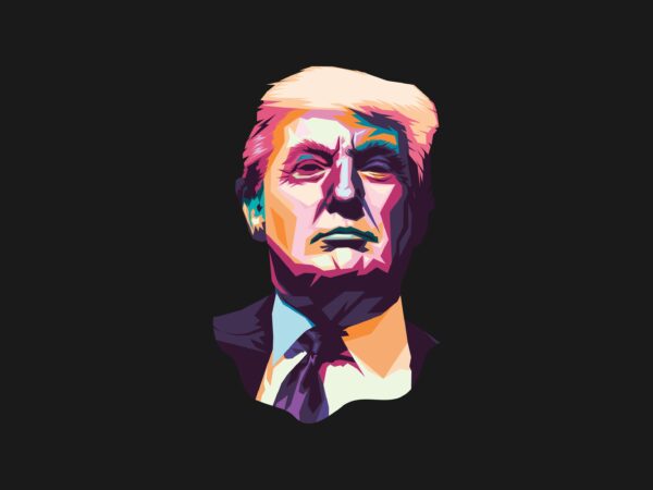 Donald trump wpap pop art vector eps svg png